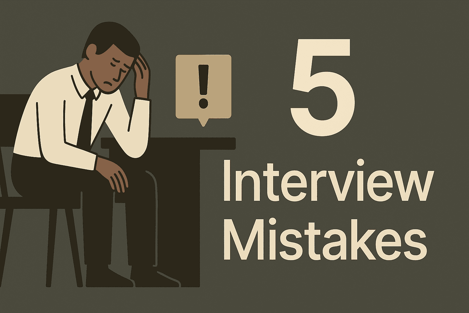 5 Interview Mistakes That Cost You the Job